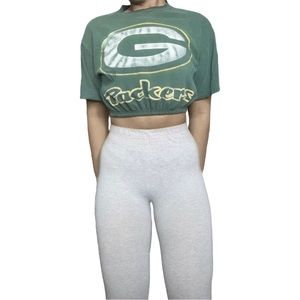 Vintage Green Bay Packers Reworked Crop Top